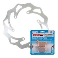 BRAKE ROTOR & PAD REAR KIT - HUS TE300 14-17 - WAVE