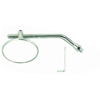 3" 75mm Chrome Mirror 10mm Thread |Custom | Bobber | Scrambler | Old School