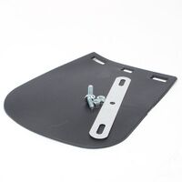 WHITES MUDFLAP BLK PVC LGE MOTORCYCLE