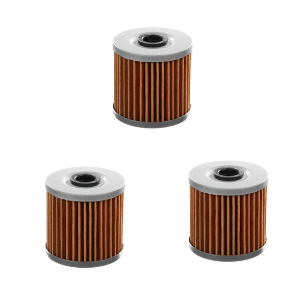 Three Oil Filters for Kawasaki KL250 1977 1978 1979 1980 1981 1982 1983 1984