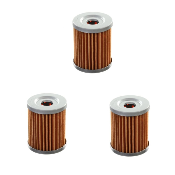 THREE PACK OIL FILTERS for SUZUKI DRZ125 DRUM DISC SMALL LARGE WHEEL 2002-2016