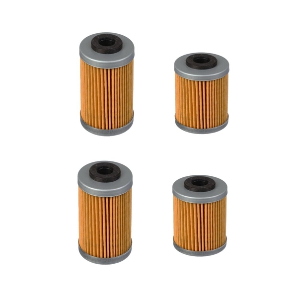 Kit 4 Oil Filters | Two Oil Changes | for KTM 525 EXC 2003 2004 2005 2006 2007