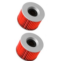 TWO OIL FILTERS for HONDA GL1000 1975 1976 1977 1978 1979