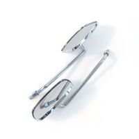 MIRROR PAIR CHROME for Aprilia 100 SCARABEO 4T 2002 to 2005