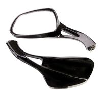 WHITES MIRROR SUZ AN125 BLK - PAIR