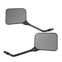 WHITES MIRROR YAM GP SPORTS BLACK 10MM THR (PAIR)