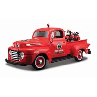 1.24 Ford Pick-Up 1948 With Knucklehead Model Toy