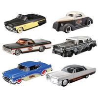 1.64 Harley Davidson Custom Cars (6 Pack) Model Toy