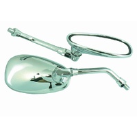 Custom Mirror Pair For Motorcycle Cruiser Honda Kawasaki For Suzuki