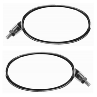 Universal Oval Mirror Chrome (Pair) (10mm Thread)