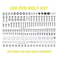 169 Piece Bolt Kit for Suzuki RM125 RM250 RM-Z RMZ250 RMZ450 2001 to 2017