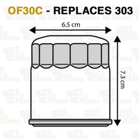 CHROME OIL FILTER for Yamaha YZF1000R 96-02 | YZFR1 98-06 | XVS1300 V-STAR 07-09