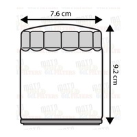 OIL FILTER for HARLEY DAVIDSON SPIN ON 1450 FLS FATBOY