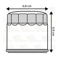 AFTERMARKET OIL FILTER for CF-Moto 500 ATV for Hyosung TE450 ATV 2006 to 2010