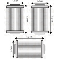 THREE (3) OIL FILTERS for KTM 690 ENDURO R 2012-2013 690 ENDURO R ABS 2014