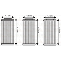 THREE PACK OIL FILTERS for SHERCO SM 4.5i F 2004 to 2015 SE 5.1i F 2004 to 2013