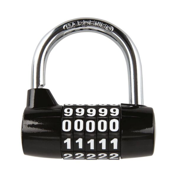 Oxford 5-Digit Combination Padlock Black