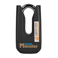 Monster Disc Lock Black For Motorbike 