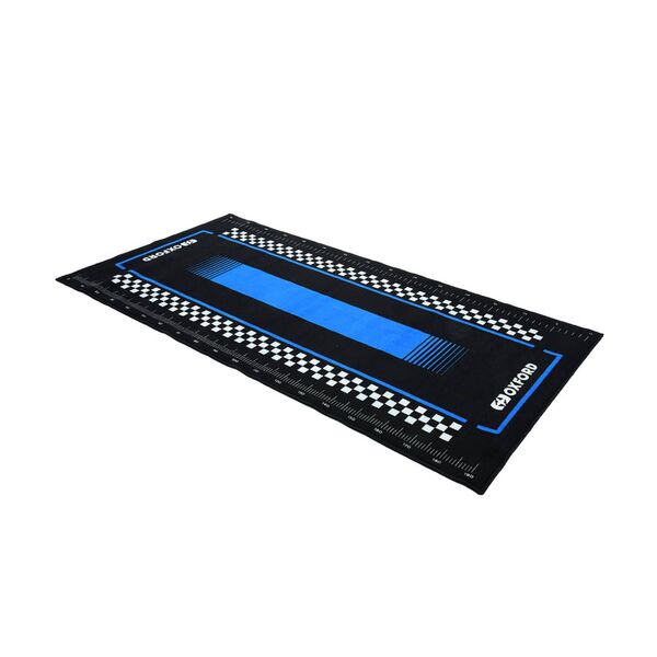 Oxford Workshop Mat Pitlane Suzi Blue L 200 X 100cm