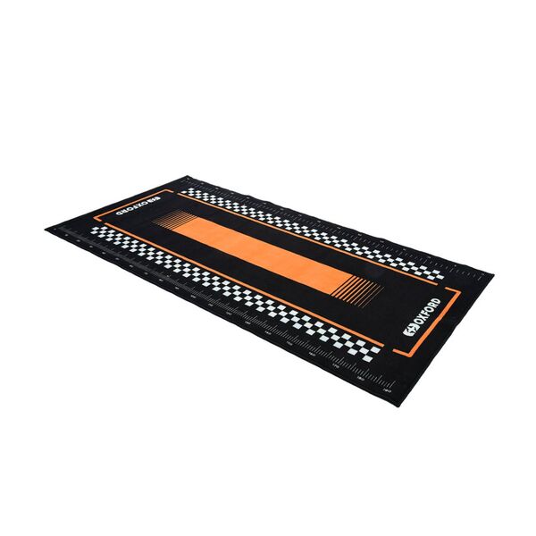 Oxford Workshop Mat Pitlane Orange L 200 X 100cm
