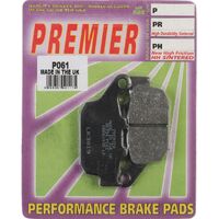 Premier Rear Brake Pads P061 for Triumph Street Triple R 675 2009 to 2012