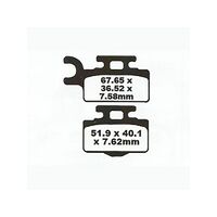 BRAKE PADS FULL SINTERED