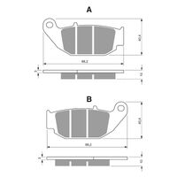 Premier Rear Brake Pads Sint Moto X- PR459 for Honda CB300R 2018