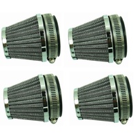 AIR FILTER PODS SET of 4, 54mm ID for Yamaha Honda for Suzuki