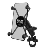 Ram X-Grip Large Phone Mount With Handlebar U-Bolt Base for Motorcycle Motorbike