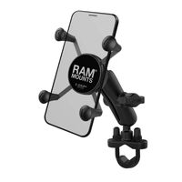 Ram X-Grip Phone Mount With Handlebar U-Bolt Base for Motorcycle Motorbike