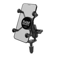 Ram X-Grip Phone Holder With Motorcycle Fork Stem Base for Motorcycle Motorbike