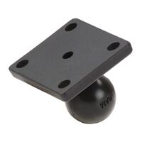 Ram Ball Adapter With Amps Plate for Motorcycle Motorbike