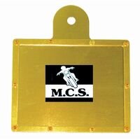 Alloy Rego Label Holder Gold