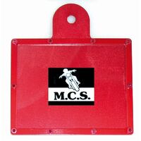 Alloy Rego Label Holder Red 