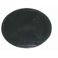 Black Oval Race Plate