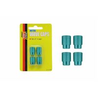 Valve Cap Knurled Green (4Set) 