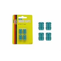 Valve Cap Slotted Green(4Set) 