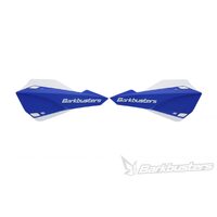 Barkbusters SABRE MX Enduro Handguard - Blue on White SAB-1BU-WH