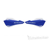 Barkbusters SABRE MX Enduro Handguard - Blue on White SAB-1BU-WH