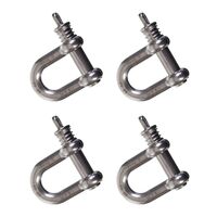 Snap-D 17mm D Shackle - 4 Pack Special For Towing