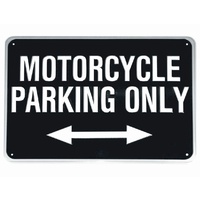 MOTORCYCLE PARKING ONLY Sign | Gift | Man Cave | Bar | Workshop | Garage