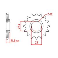 MTX Front Sprocket 13 Tooth for Yamaha TTR250 1994 To 2012