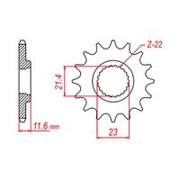 MTX Optional Front Sprocket 15T for Yamaha TT-R250 | TTR250 1993 to 2016