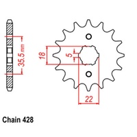 Front Sprocket 14T