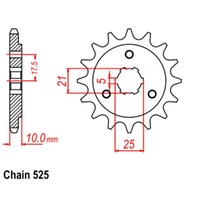 MTX Optional Front Sprocket 14T for Suzuki  DR650SE 1996-2020