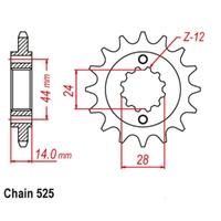 Front Sprocket 17T