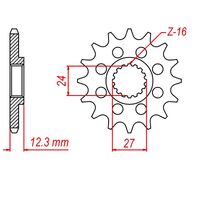 MTX Standard Front Sprocket 17T for Suzuki  GSXR1000 2017-2020