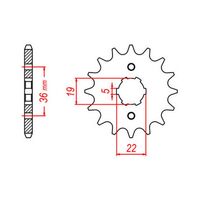 MTX Optional Front Sprocket 13T for Honda TRX250X 1987-1992