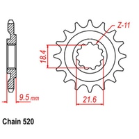 MTX Standard Front Sprocket 14T for Honda CR250R 1986-1987