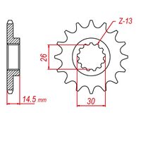 MTX Standard Front Sprocket 14T for Honda CBX1000 1978-1979